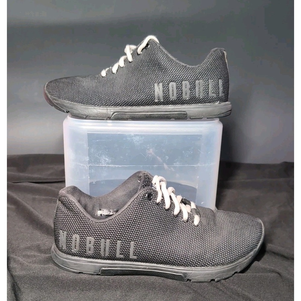 NOBULL Superfabric Black Trainer Max Support Sneaker Women Size 6.5 Men Size 5